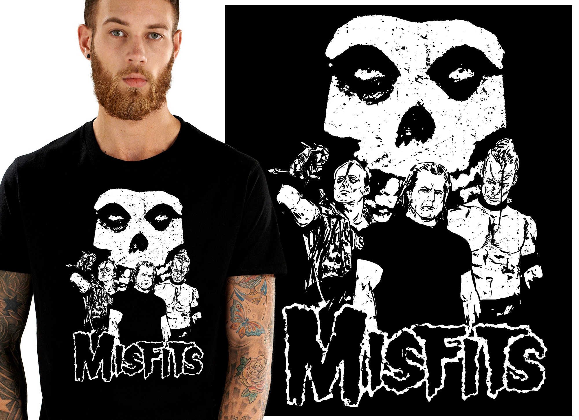 

Misfits Ghost Skull Glenn Koszulka Męska L