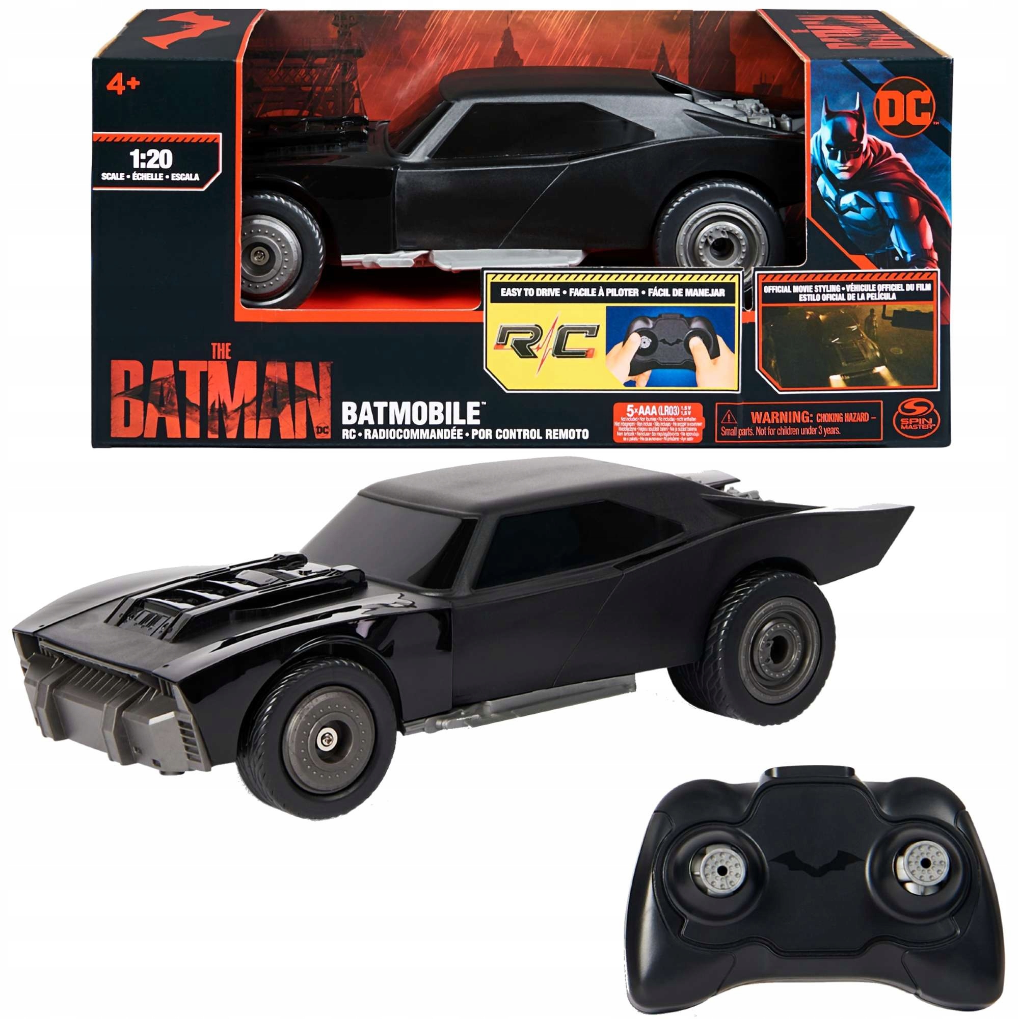 

The Batman Batmobil Duży Zdalnie Sterowany 27CM