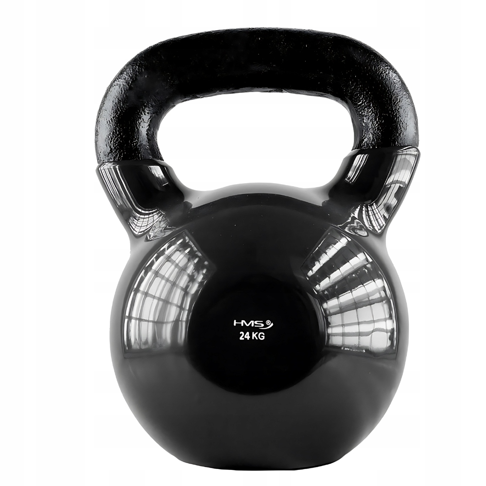 Kettlebell litinový potažený vinylem pro silový trénink 24 kg