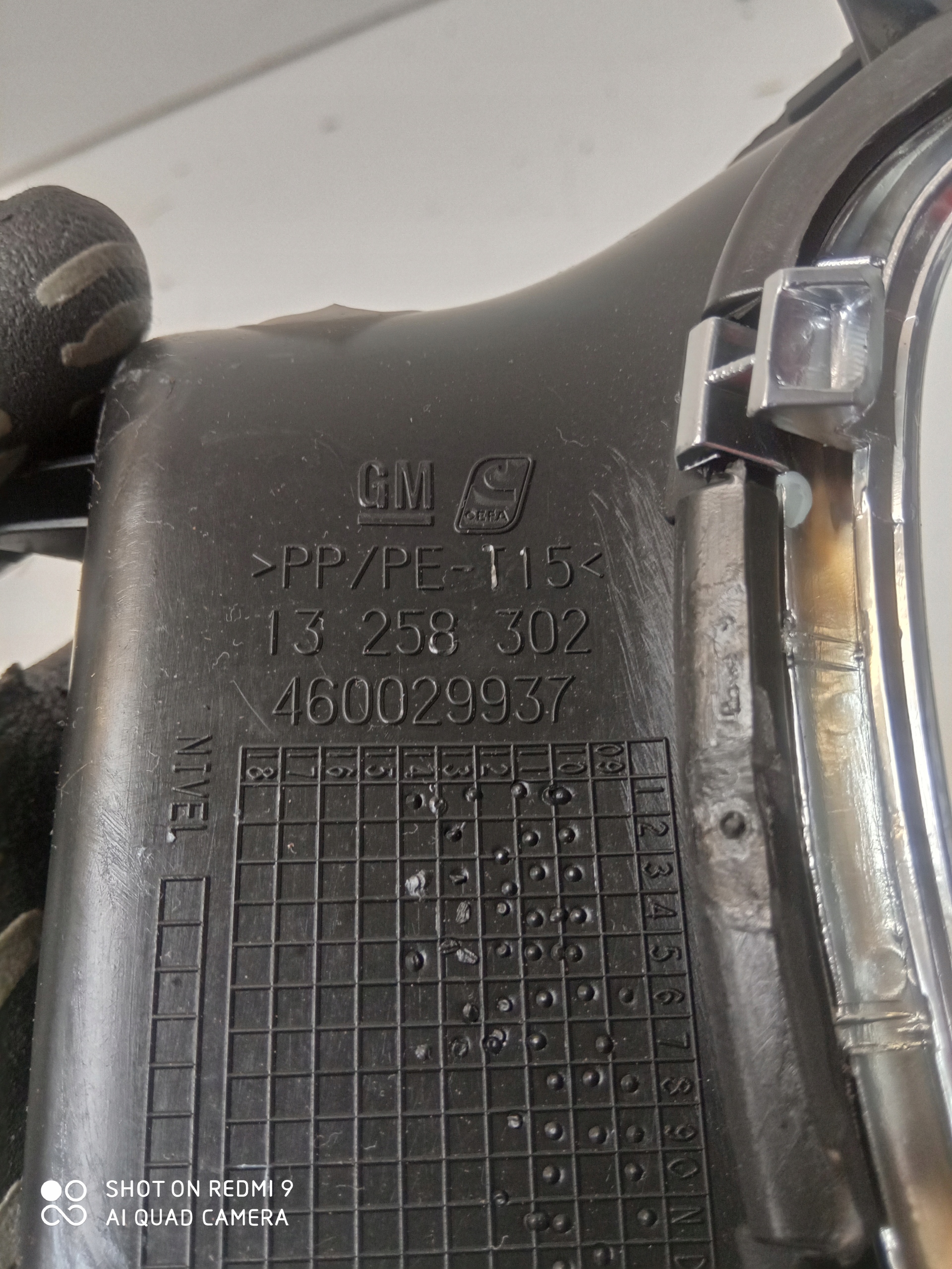 OPEL MERIVA B obal RÁM ŘÍDÍCÍ PÁKY