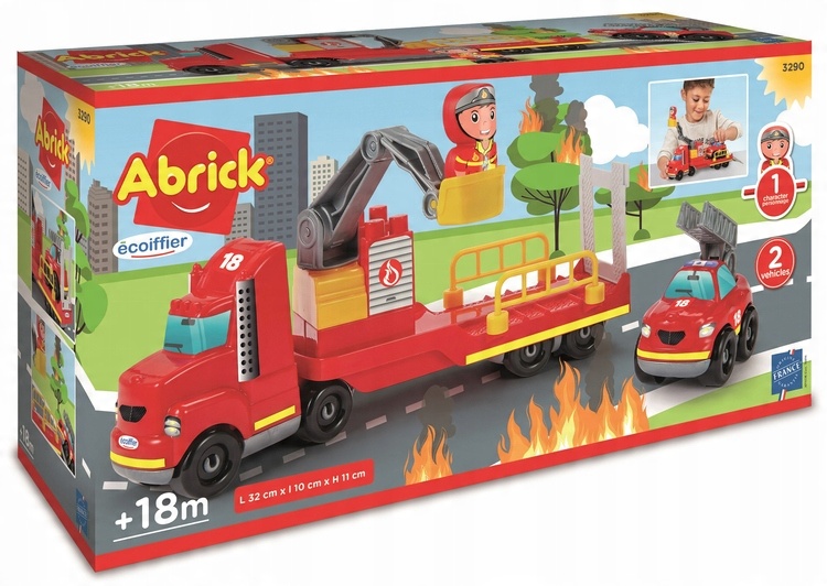 

Abrick Wóz Strażacki Z Figurką 34 El Autko 3290