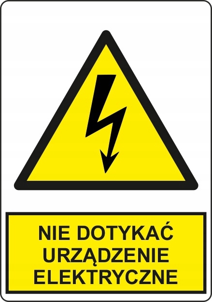 

40 szt Naklejka Nie dotykać urządzenie elektryczne