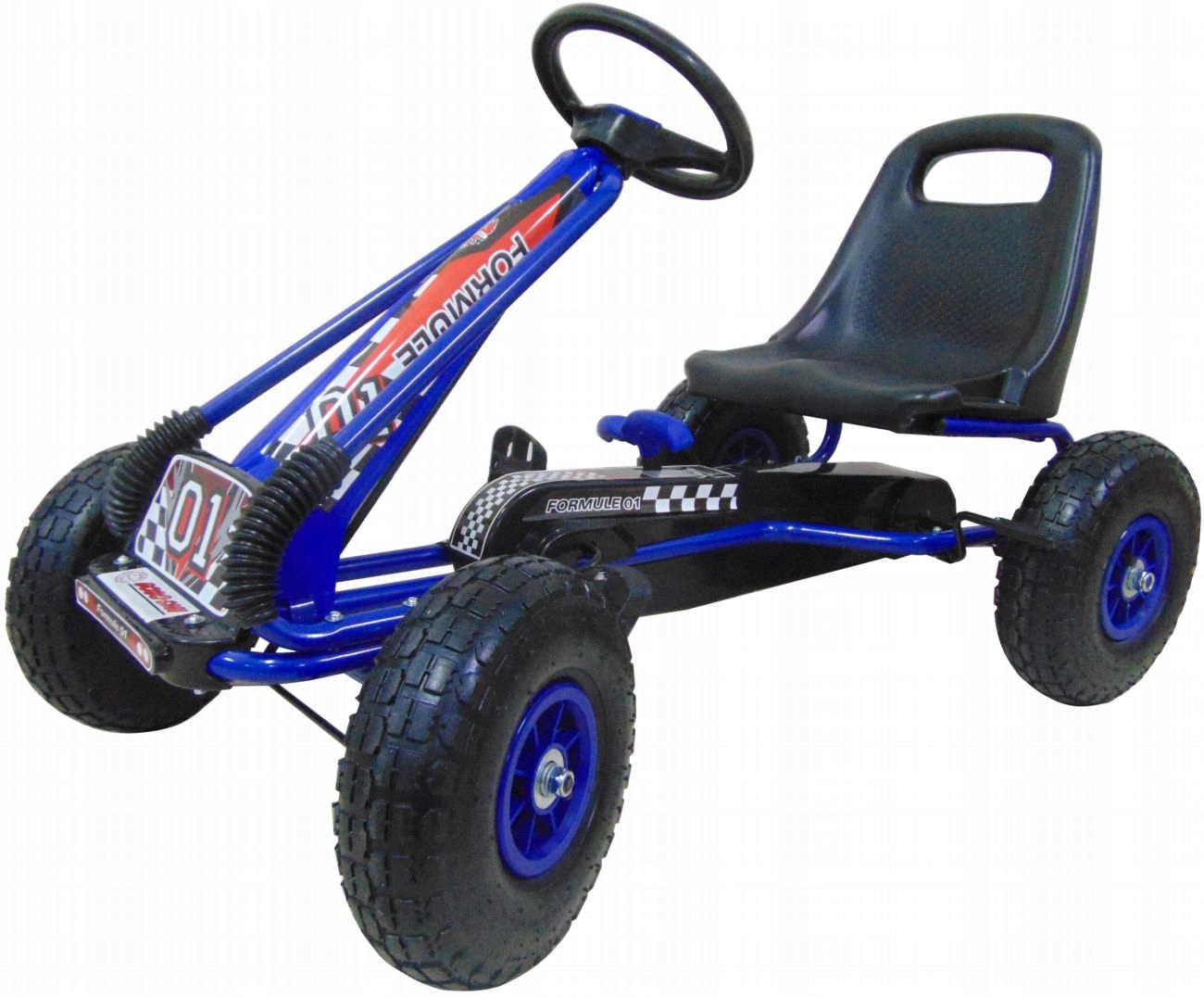 GOKART NA PEDAŁY DLA DZIECI POMPOWANE KOŁA HAMULEC RĘCZNY SOLIDNA RAMA