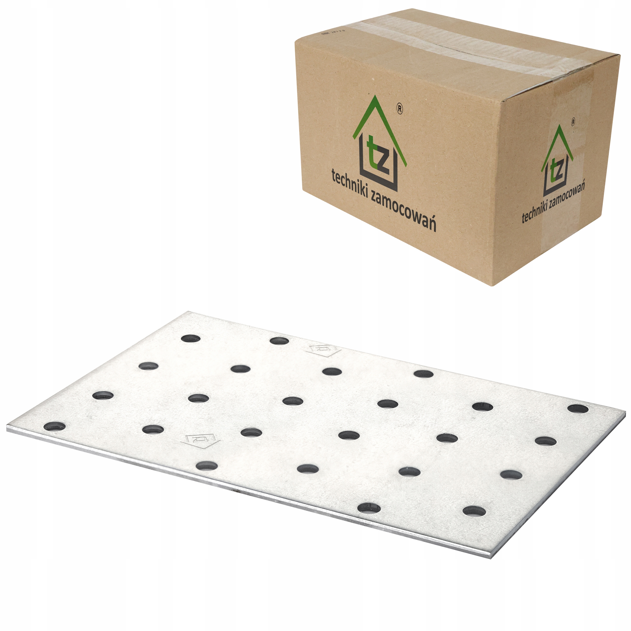 Perforované dlaždice 80x120 x 2 mm 50 ks Tesařské spojky ploché PP40