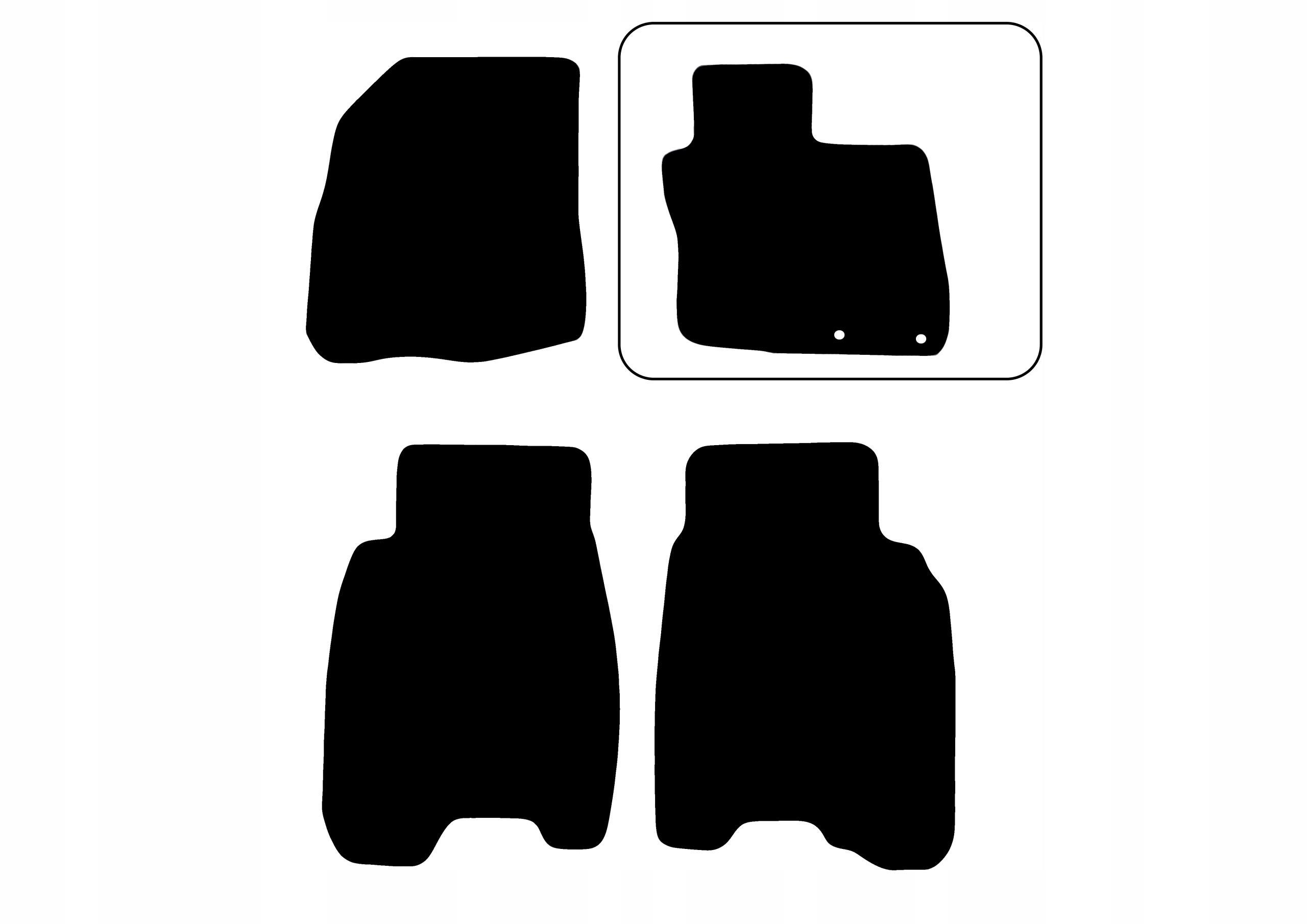 Dywanik kierowcy Honda Civic (Ufo) wersja angielska