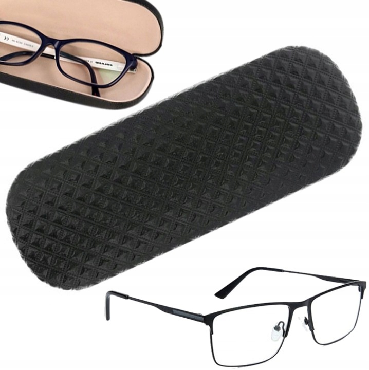 E7 TŁOCZONE ETUI OKULARY SZTYWNY POKROWIEC FUTERAŁ