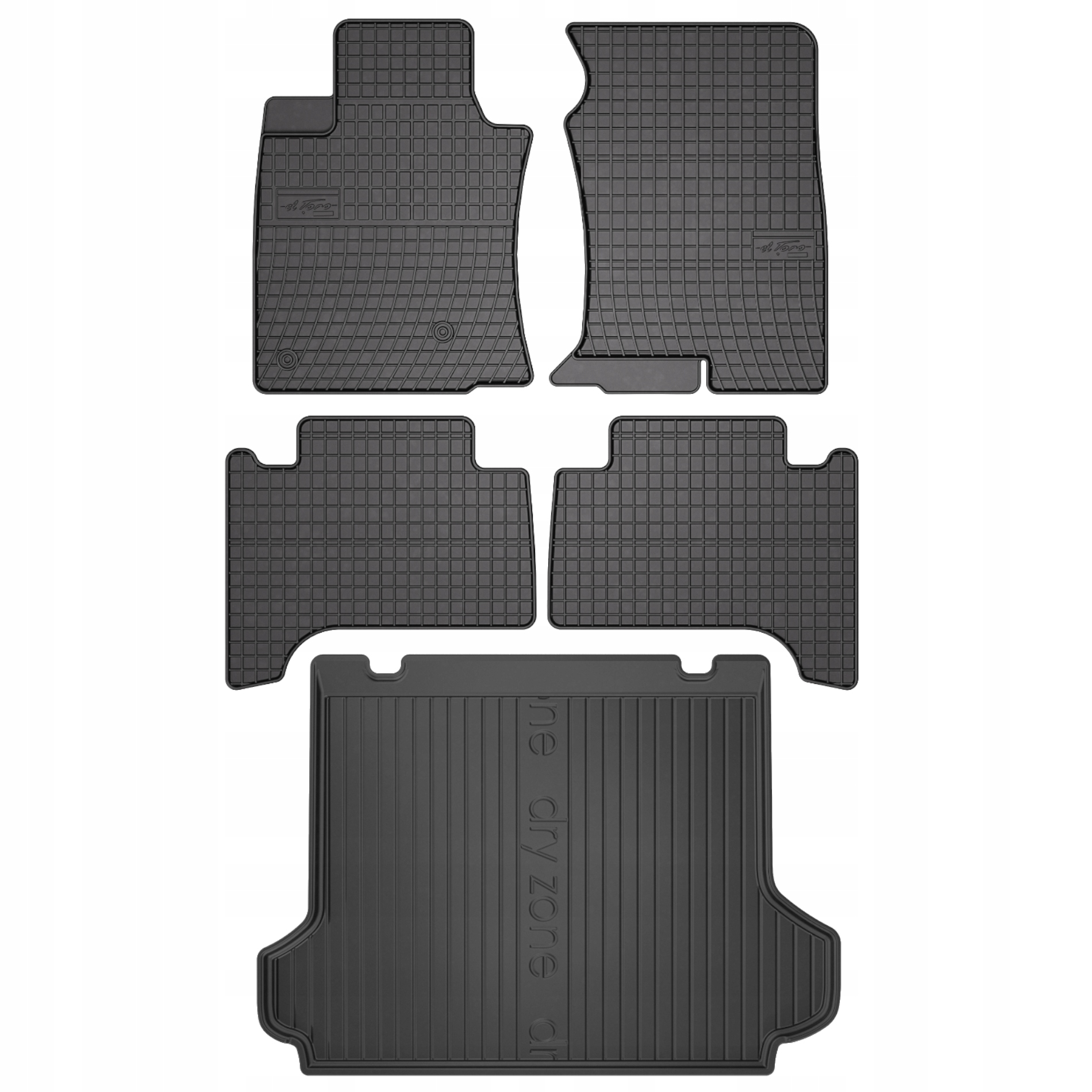 Gumové rohože rohož batožinového priestoru pre Toyota Land Cruiser 150 09 – 5 os.