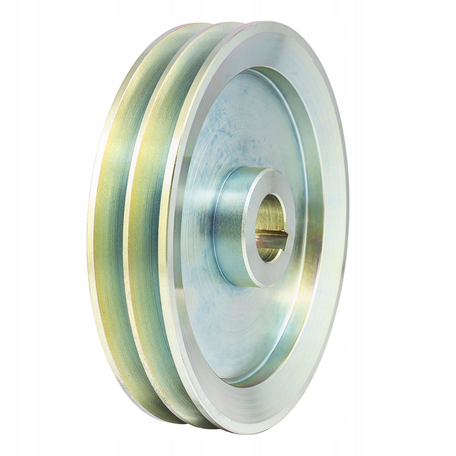 Kola řemenice šajba dva klínové řemeny 2x 17 mm 2HB fi 200 mm otvor 25