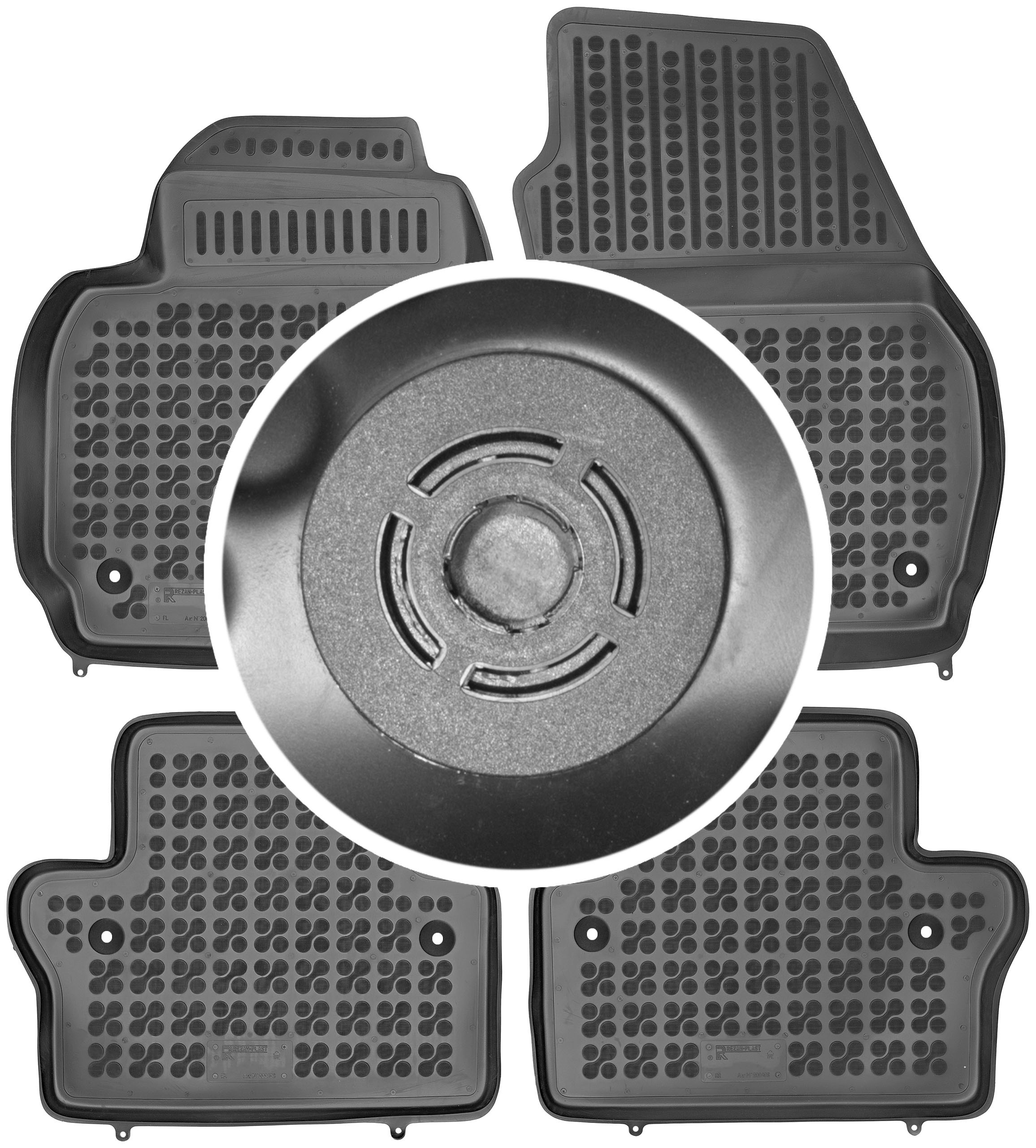 Килимки Різати-Пластик резинові 200406 4 el.