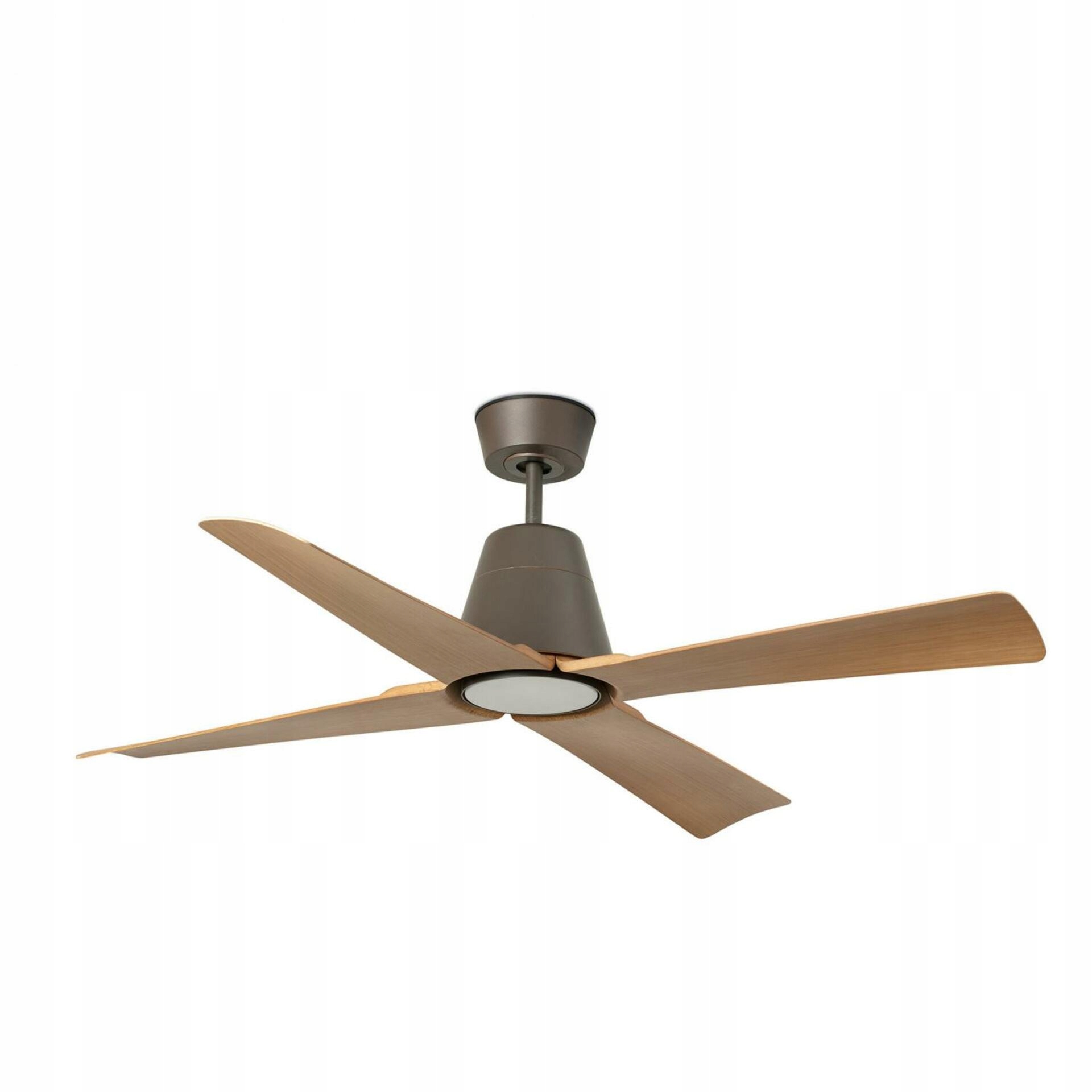 Stropný ventilátor Faro Typhoon M Led, DC motor, IP44, drevo/hnedá, Led