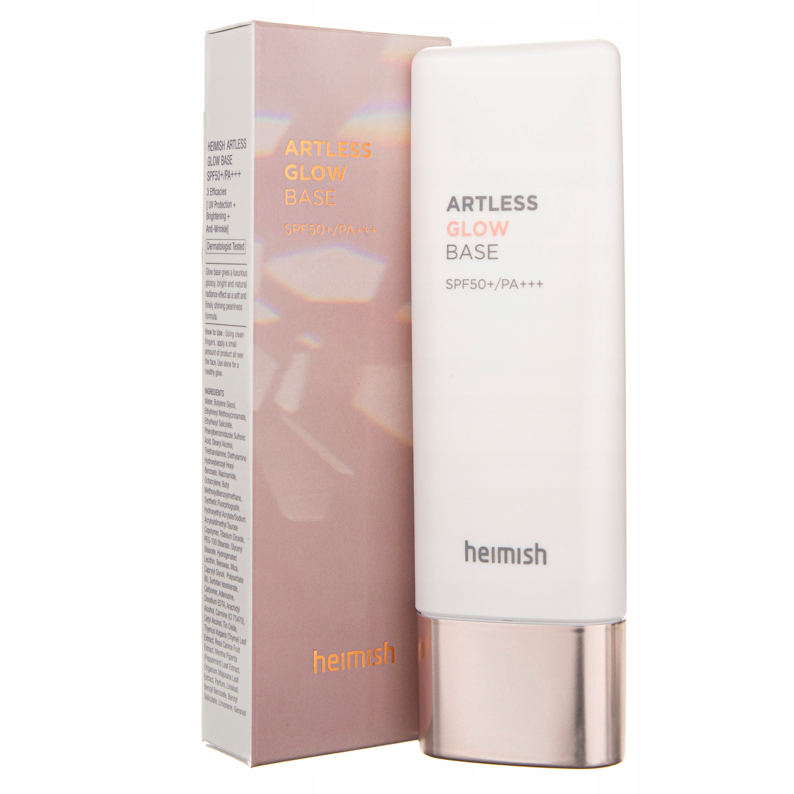 Podkladová báze pod make-up s filtrem proti slunci Heimish Artless SPF50+ 40 ml