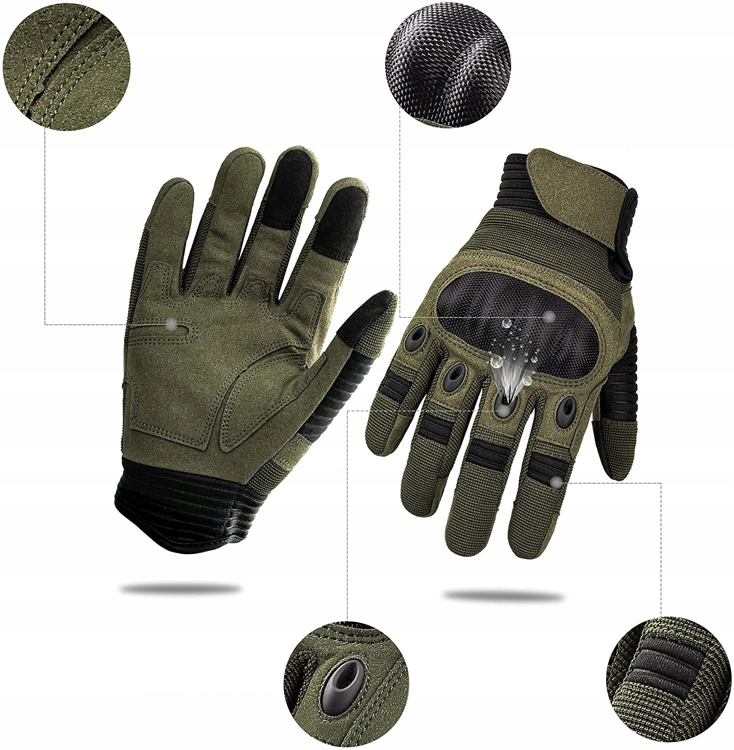 RĘKAWICZKI TAKTYCZNE BOJOWE DOTYKOWE SURVIVAL MOTOCYKL XL Marka inna