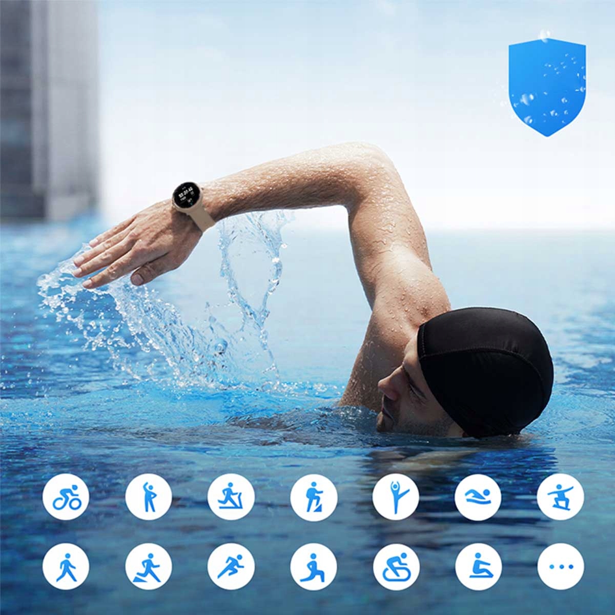 SMARTWATCH Maimo Watch R GPS ZEGAREK 70mai ZŁOTY Kompatybilność systemowa Android iOS