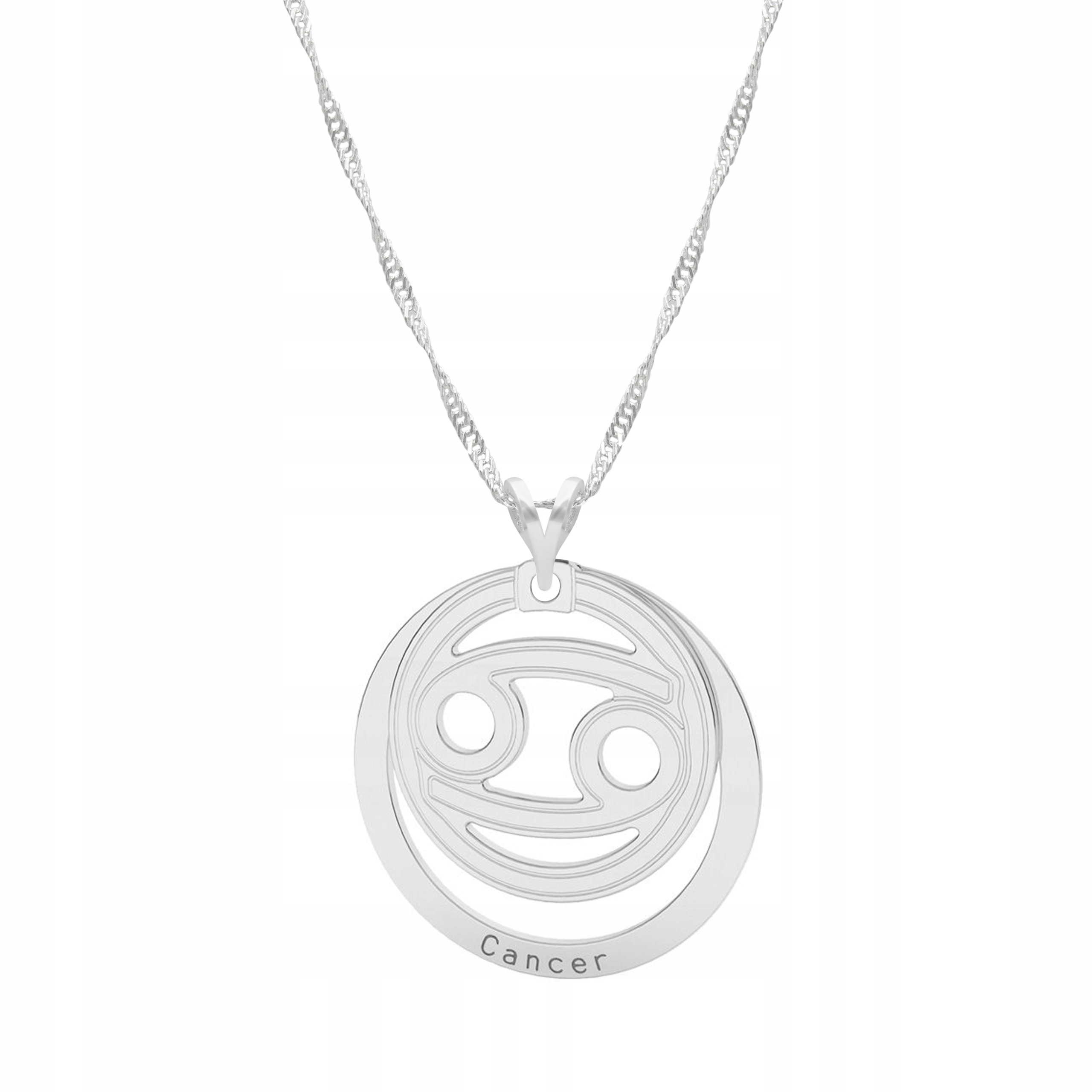 Stříbrný řetízek náhrdelník ryzost 925 Znamení Zvěrokruhu Rak