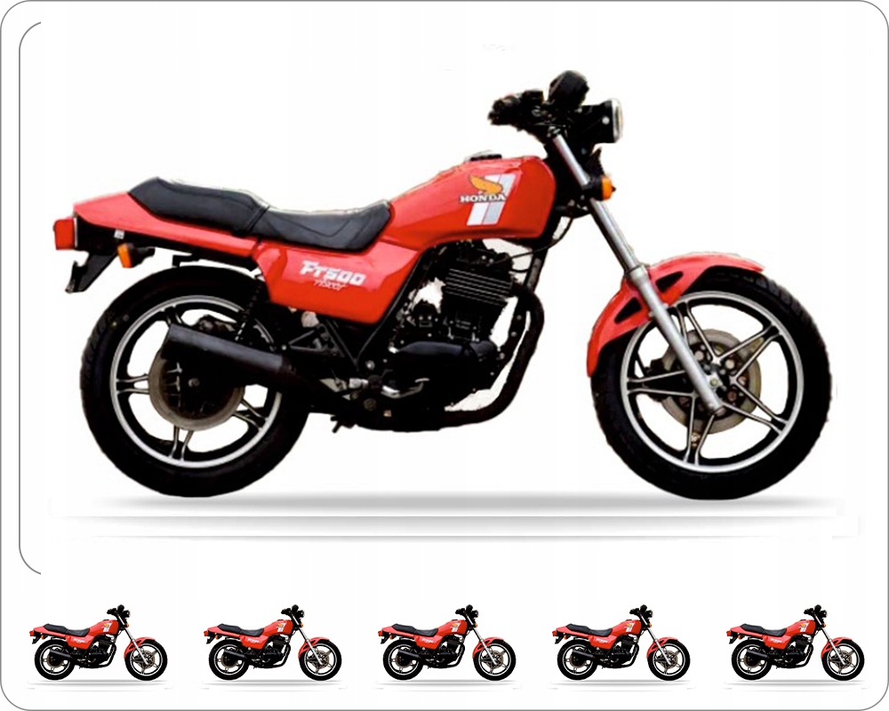 Samolepky Na Motocykl Juula Pro Honda Ft 500 1982 Červené R110