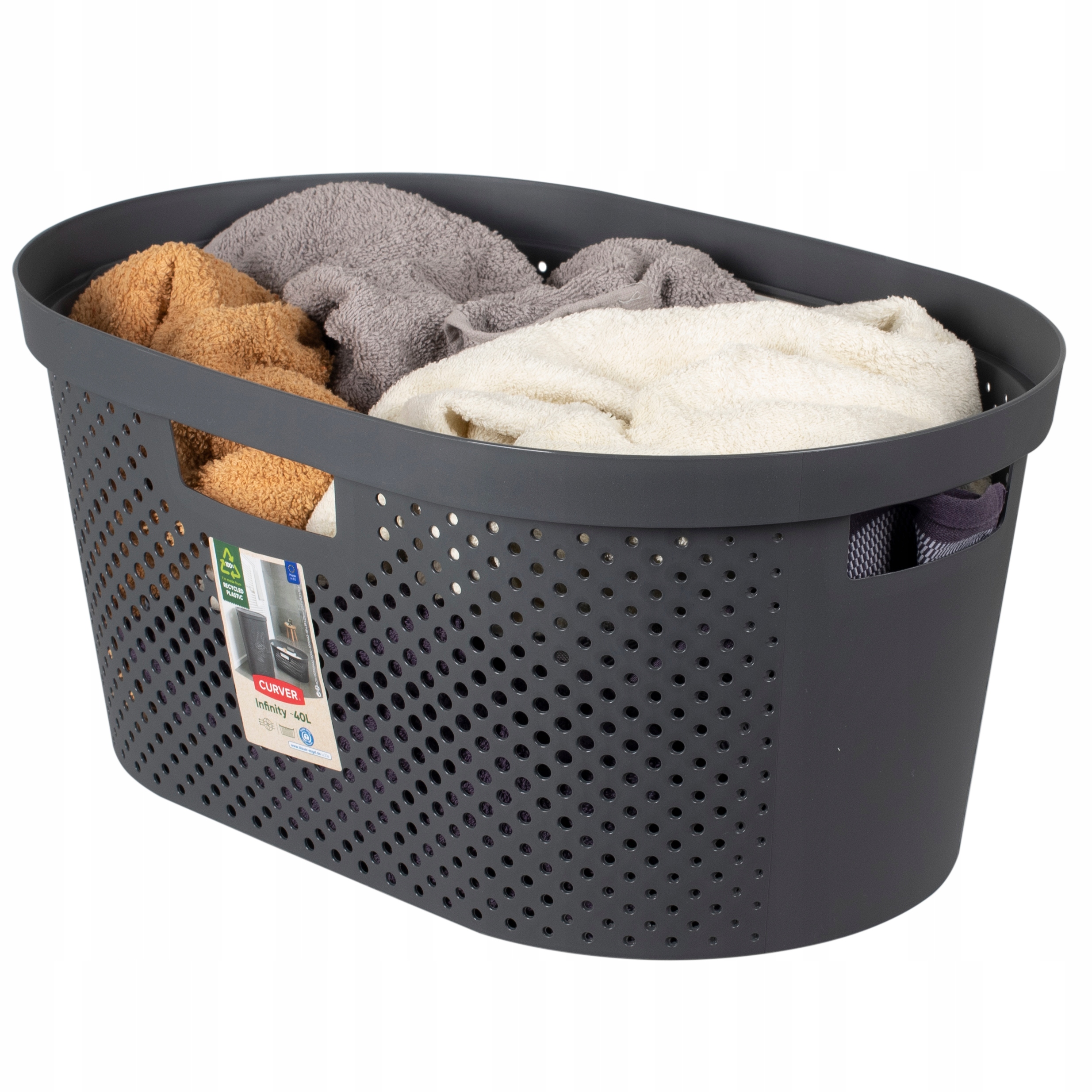 

Curver Kosz Na Pranie Do Magla Recycled 39 Czarny