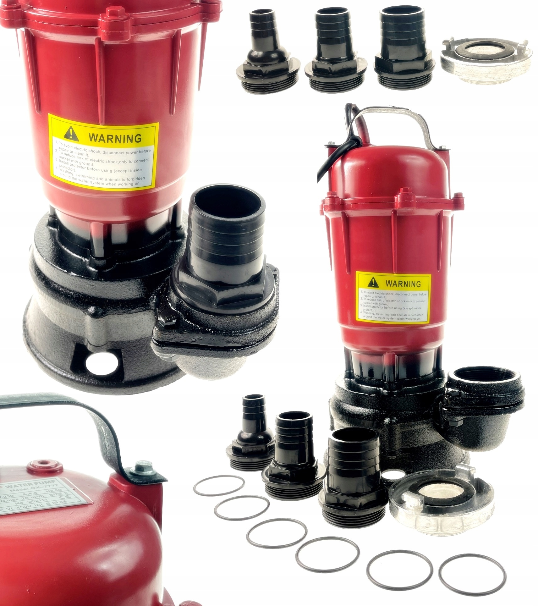 Pompa Do Wody Szamba 2'' 3750W Złaczki Fastfix