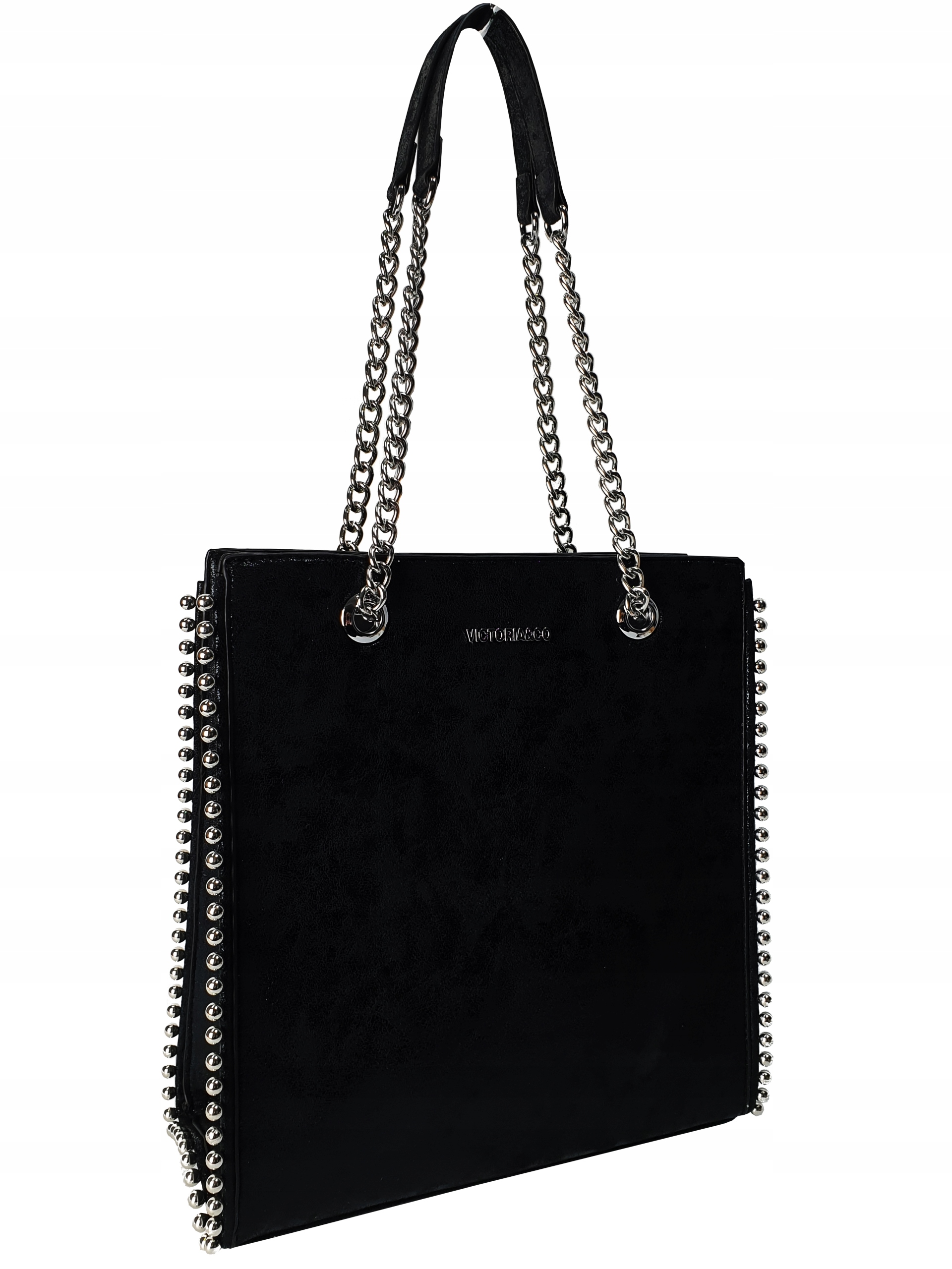 

Torebka Torba Shopper Kuferek Łańcuchy Na Ramię