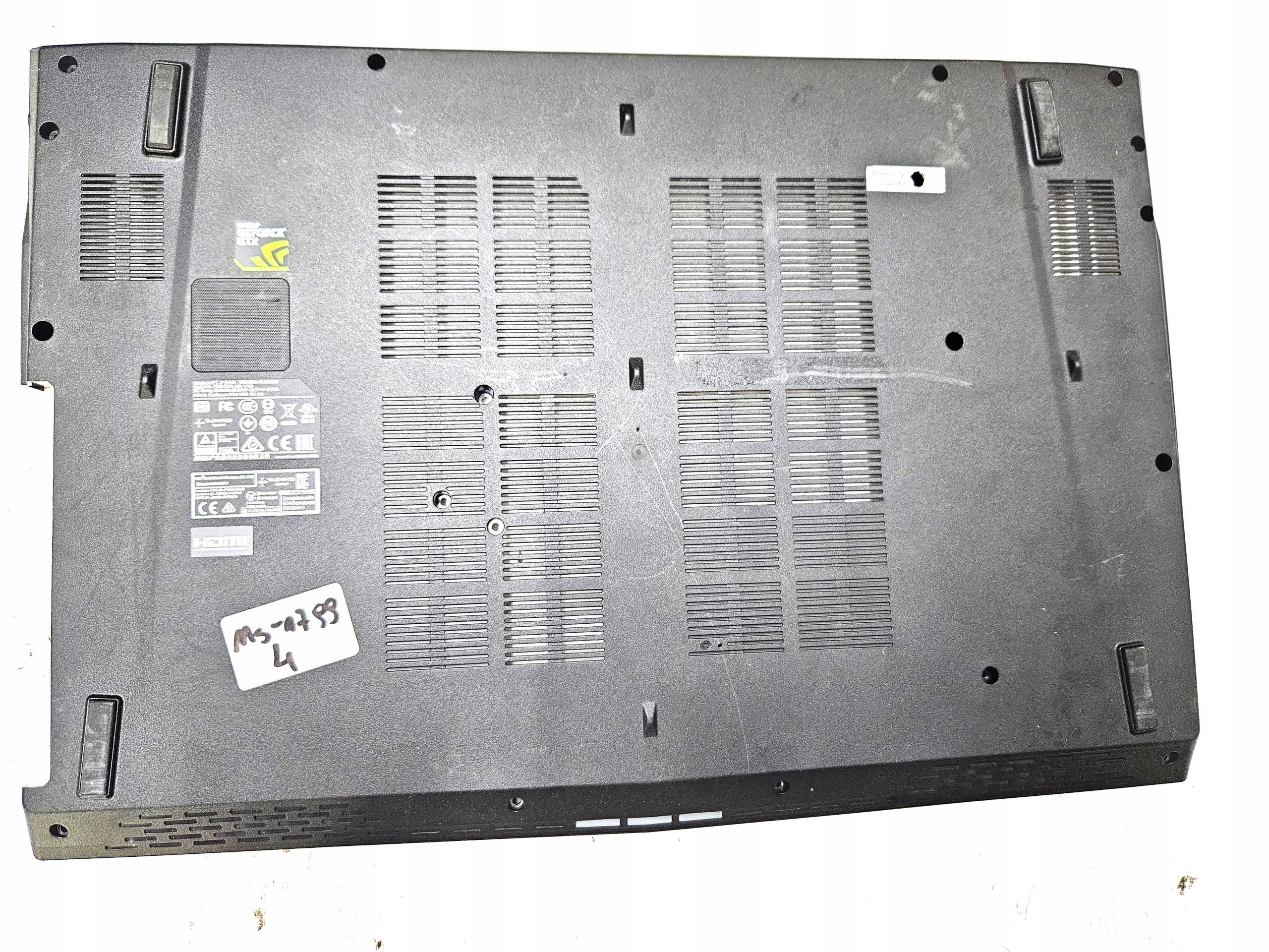 Kit Riparazione Cerniere MSI GE72/GL72 - Cover Superiore, Senza Colla, Montaggio In 30 Secondi - Foto 4