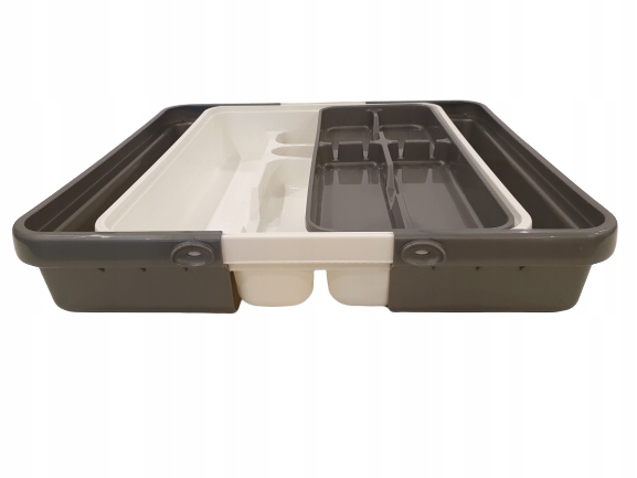 WKŁAD DO SZUFLADY NA SZTUĆCE REGULOWANY ORGANIZER TACA NOWOŚĆ Tontarelli Wysokość produktu 7.7 cm