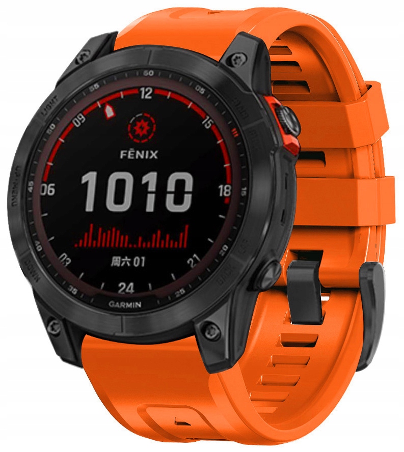 POMARAŃCZOWY Pasek Garmin FENIX 5X (szer. 26mm) Model Garmin Fenix 5X