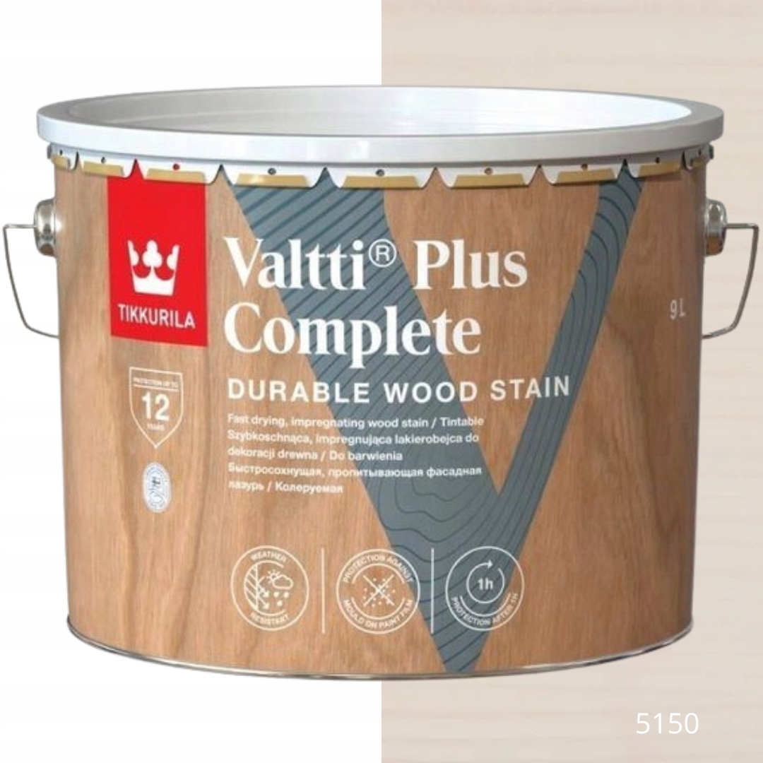 Tikkurila Lakovací Hmota Valtti Plus Complete 9L Barva 5150