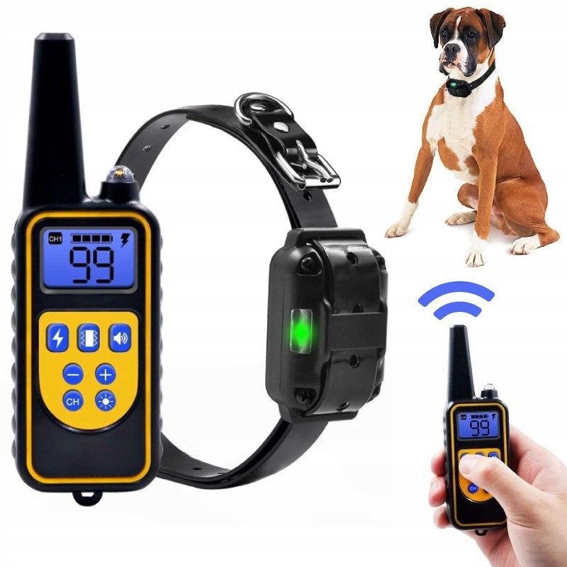 Elektryczna Obroża Dla Psa 800M Treningowa Szkoleniowa Treser Psów Pilot