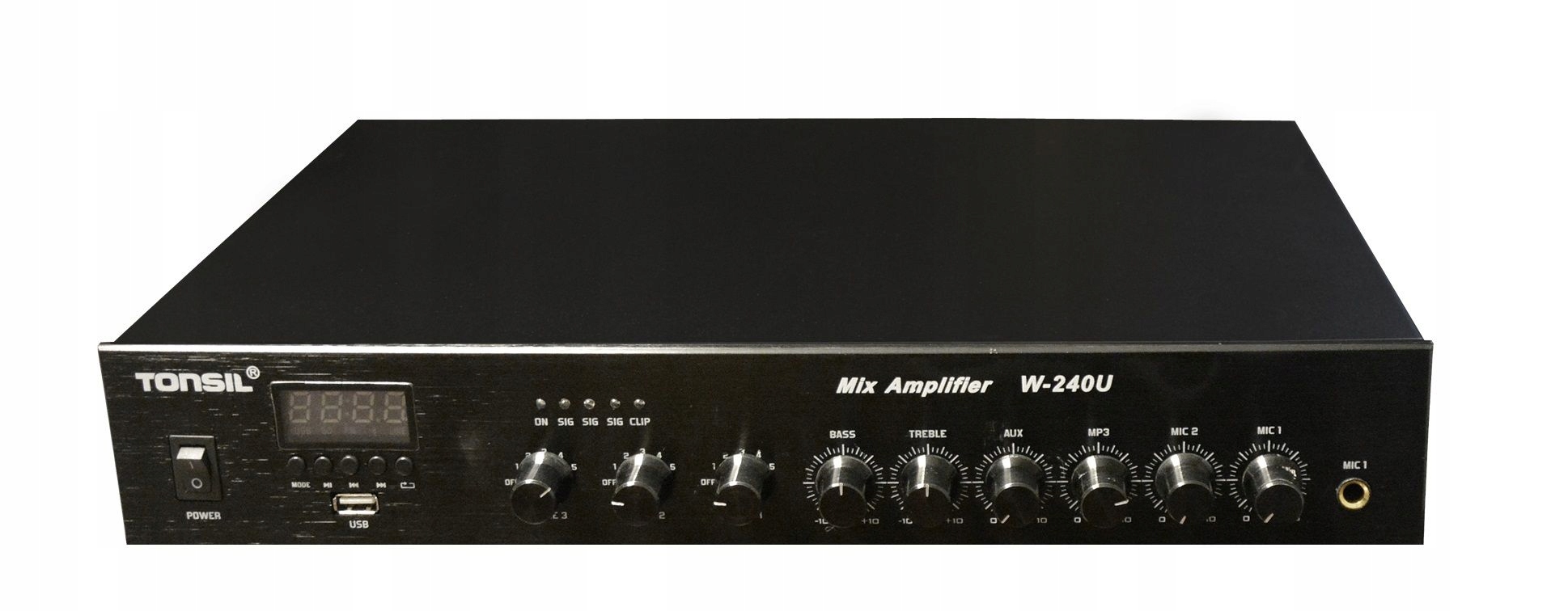 Tonsil Rádiový zesilovač WL-240U MP3 Usb Fm 3-zónový 100V 8ohm 240W