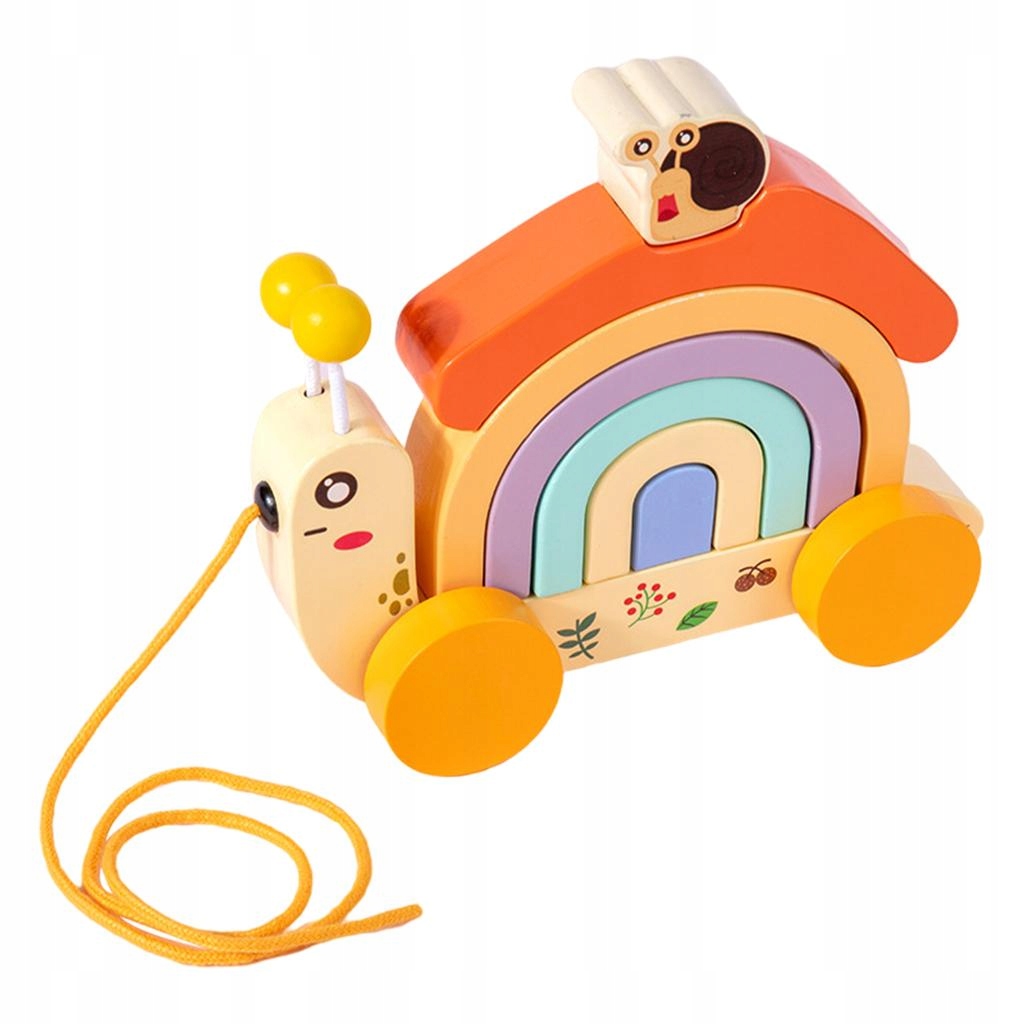 Wooden Rainbow Stacker Montessori Development 12846457105 Allegro.pl