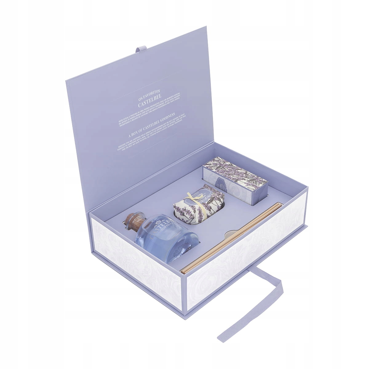 Levně Dárková sada mýdlového krému s levandulovým difuzér Castelbel