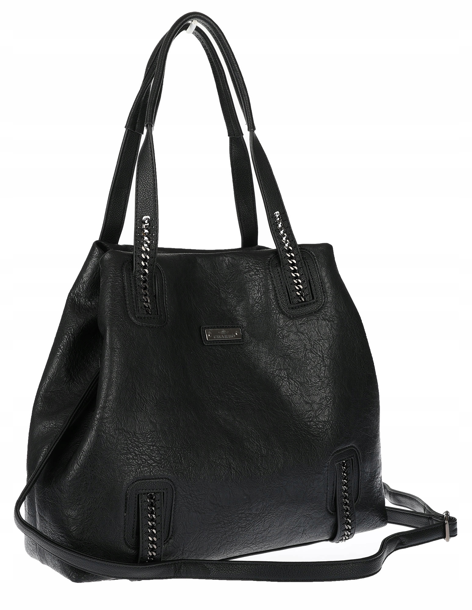 Dámská shopper kabelka A4 elegantní velká taška do práce CH6687 Černá