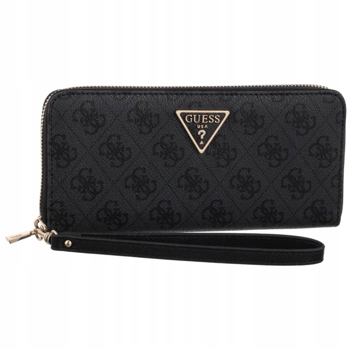 Velká dámská peněženka Guess Laurel II Slg Large Zip Around SWSG74 Černá