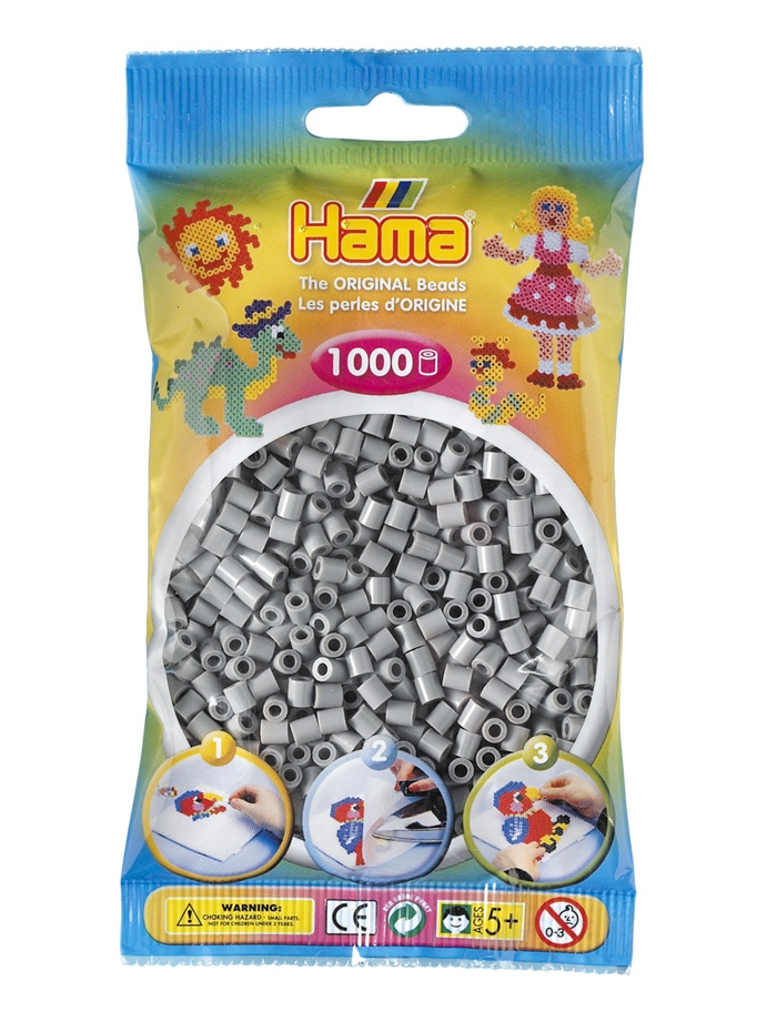 

Koraliki Hama MIDI 1000 Koralików 207-17 Popielate