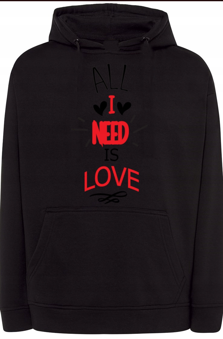 All I Need Is Love Valentýn Mikina vel. 3XL