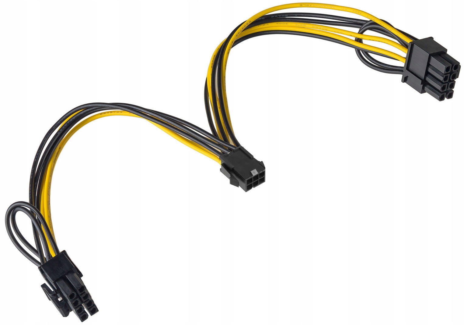 

Adapter PCIExpress 6pin na 2x PCIExpress 6+2pin