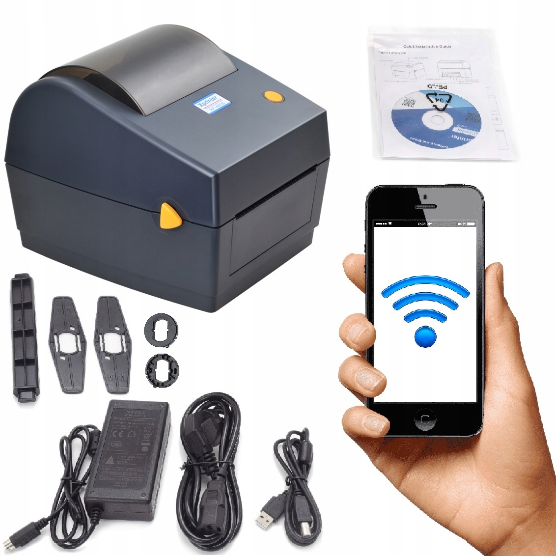 Xprinter XP-480B Drukarka do Dużych rolek etykiet termicznych Usb Wifi