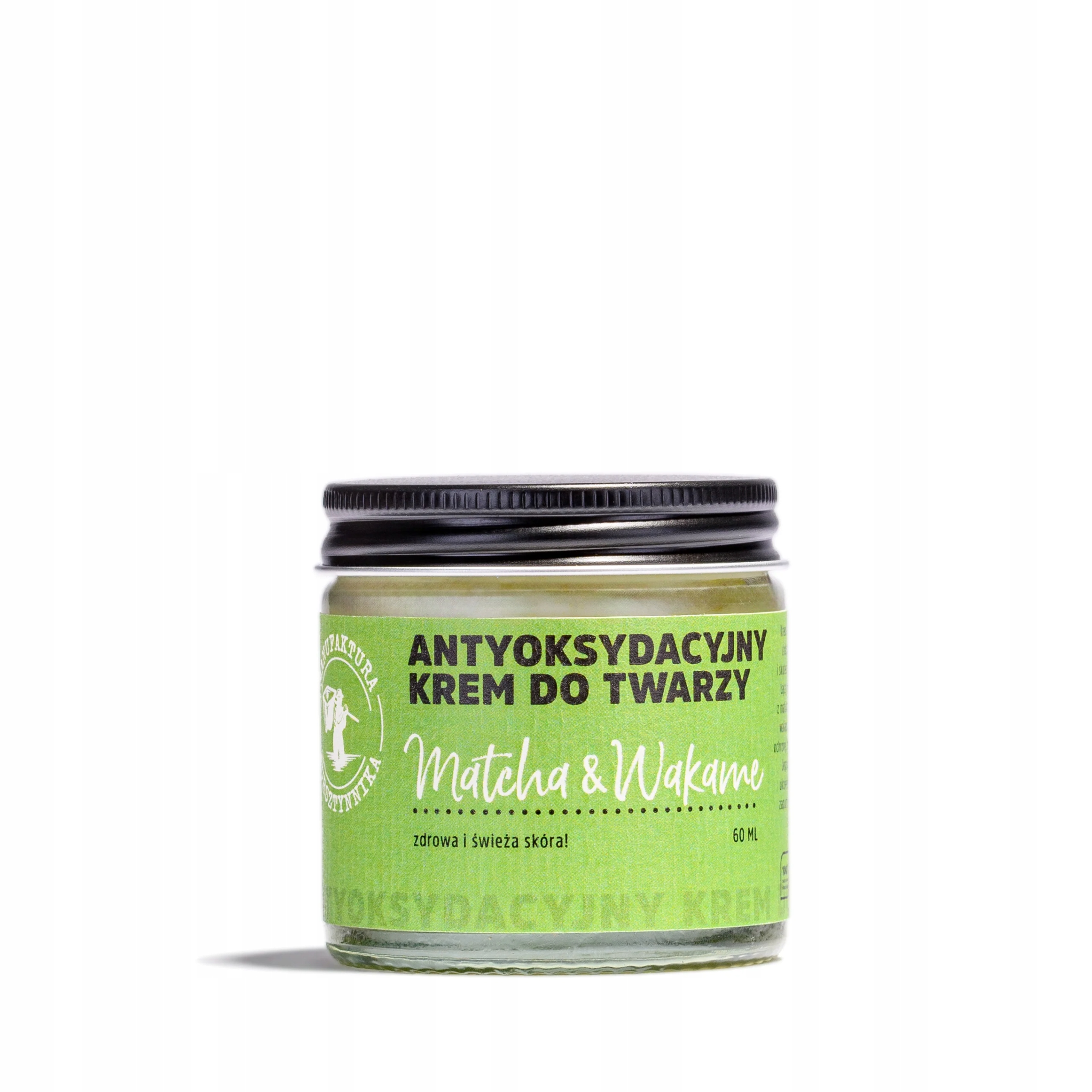 Antyoksydacyjny Krem do Twarzy Matcha & Wakame Manufaktura Bursztynnika