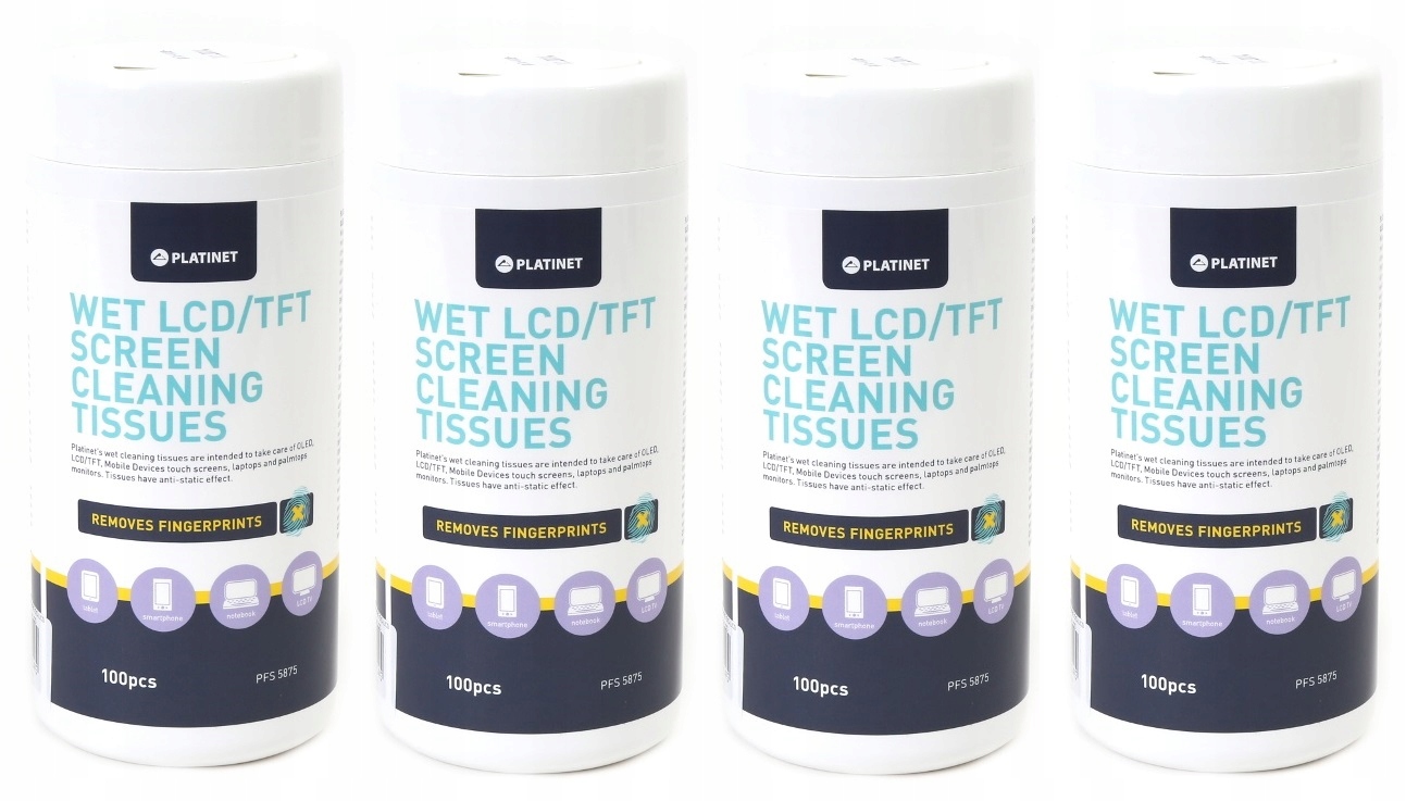 

4x Chusteczki Ściereczki Czyszczące Ekran LCD Oled