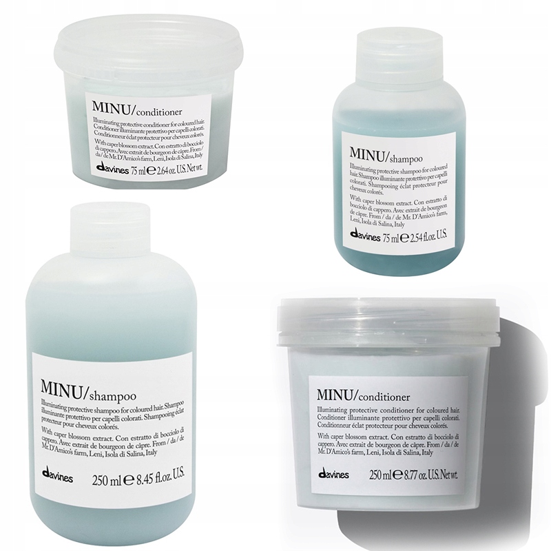 Davines Minu kondicionér 250ml šampon 250ml kondicionér 75 Ml šampon 75 Ml