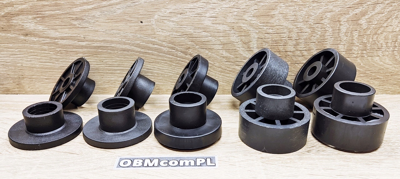 Rolka dwustopniowa do tapczanu meblowa kółko wózek Mocowanie otwór wciskowy