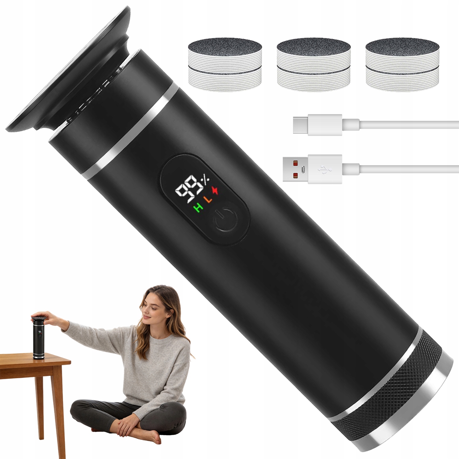Elektrická Bruska Na Nohy Pedikúra Elektrický Pilník Usb