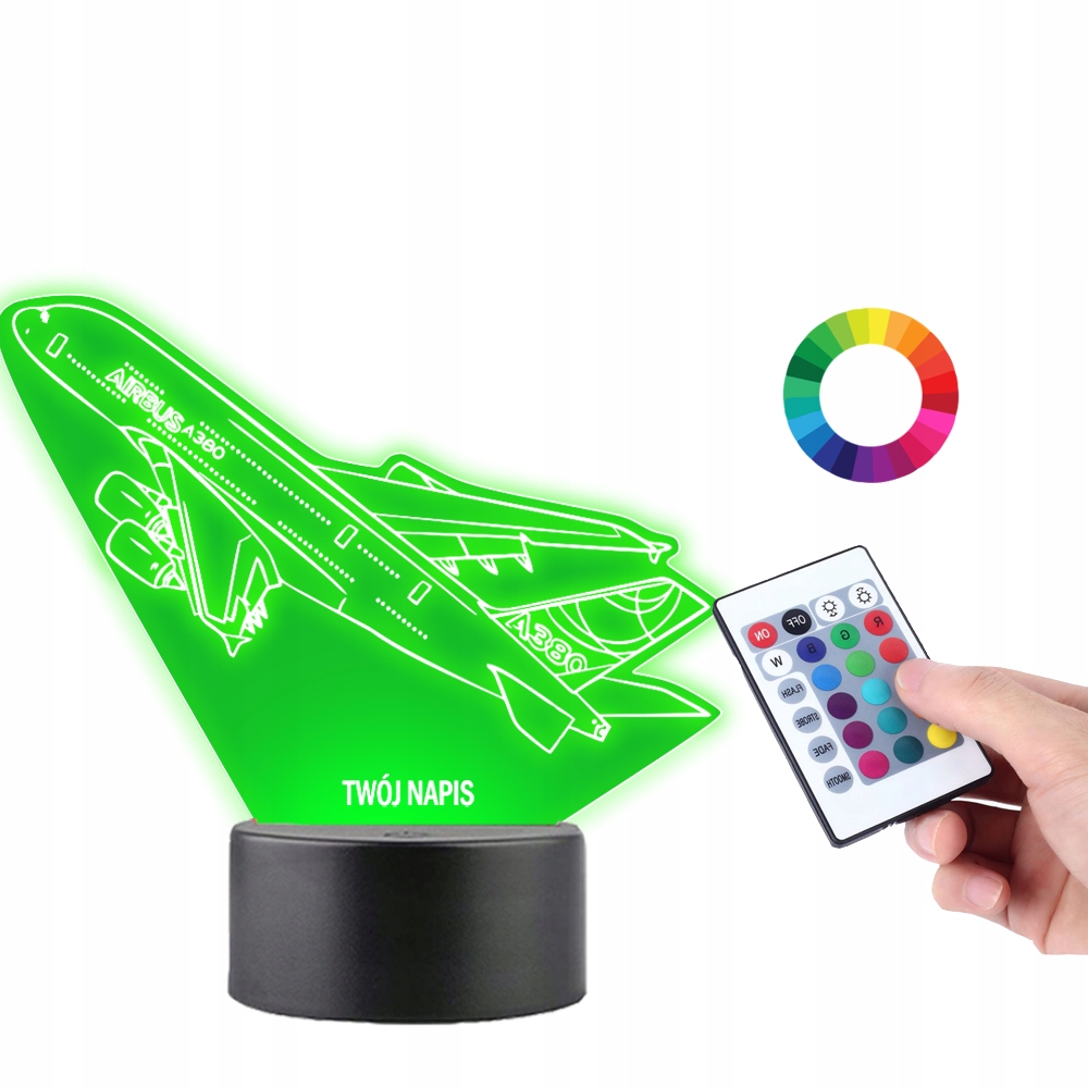 

Lampka na Biurko Statuetka Led Samolot Airbus A380