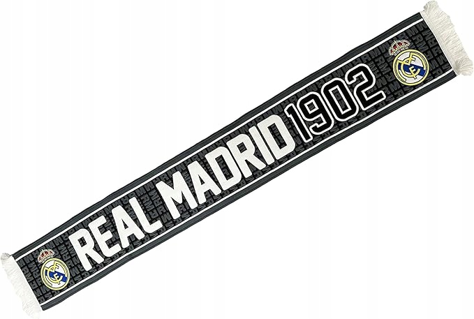 Oficjalnie licencjonowany szalik kibica fana Real Madryt 140 x 20 Hologram