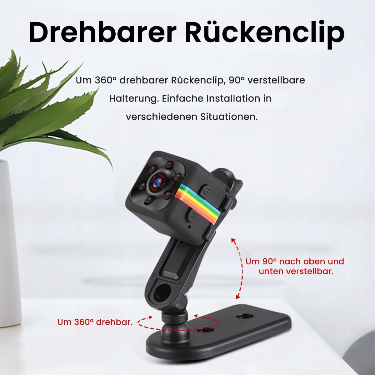 BEXTGOO Kamera Bez WiFi 1080P Mini 32GB Nocna Wizyjna — miniatura 5