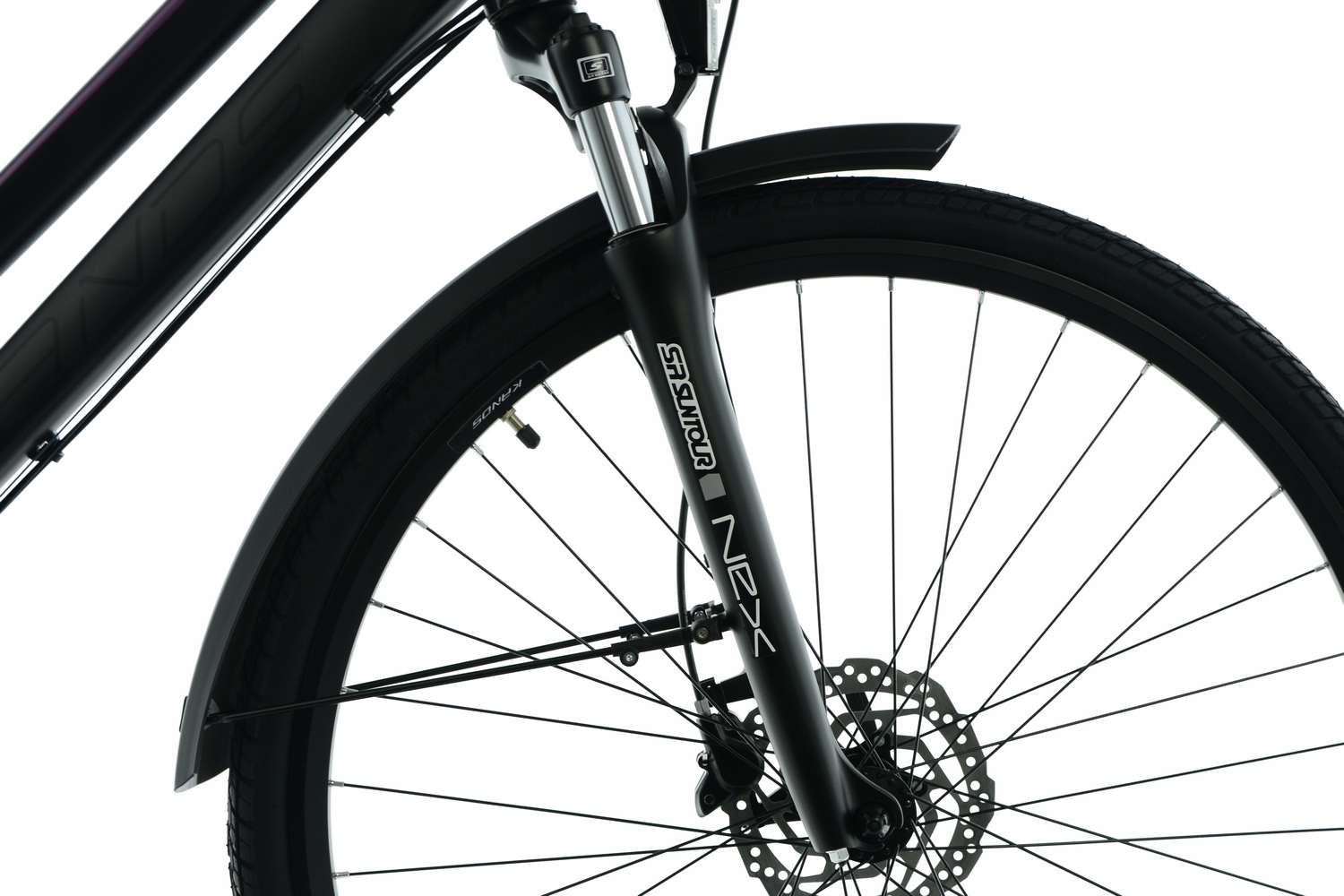 Rower Trekkingowy Kands 28 Verso V1 r17' graf-fiole SHIMANO HYDRAULIKA r25D