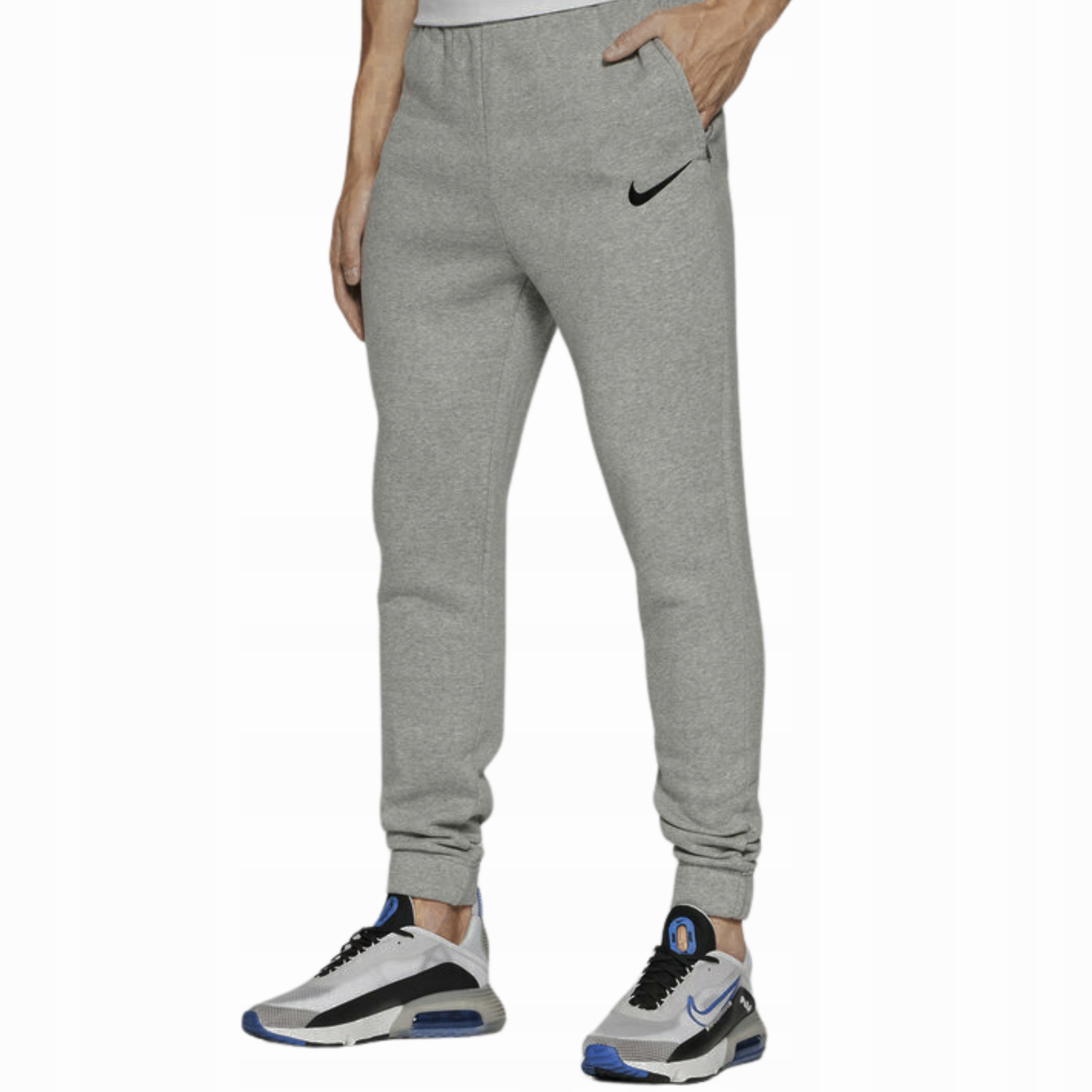 Nike dres komplet dresowy spodnie bluza bawełna POPIEL SZARY M Rozmiar M