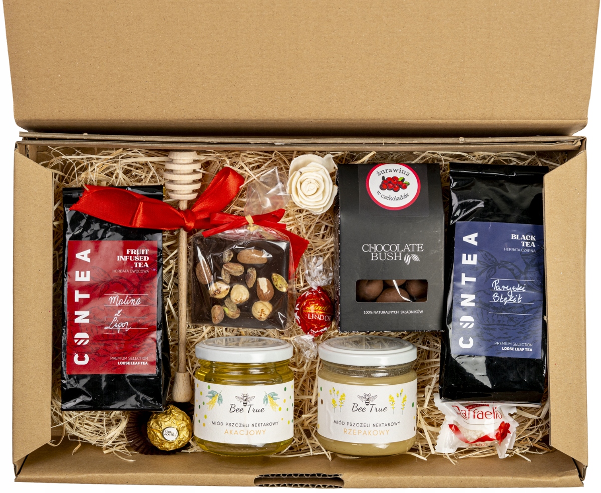 Dárková Sada Craft Box XL: 2x čaj 2x med sladkosti#154