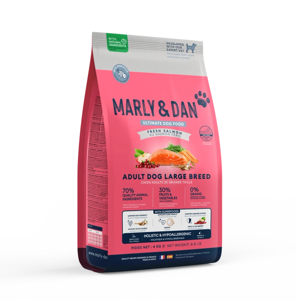 Levně Marly & Dan Adult Dog Large Breed Fresh Salmon Holistic & Hypoalergenní 12 kg
