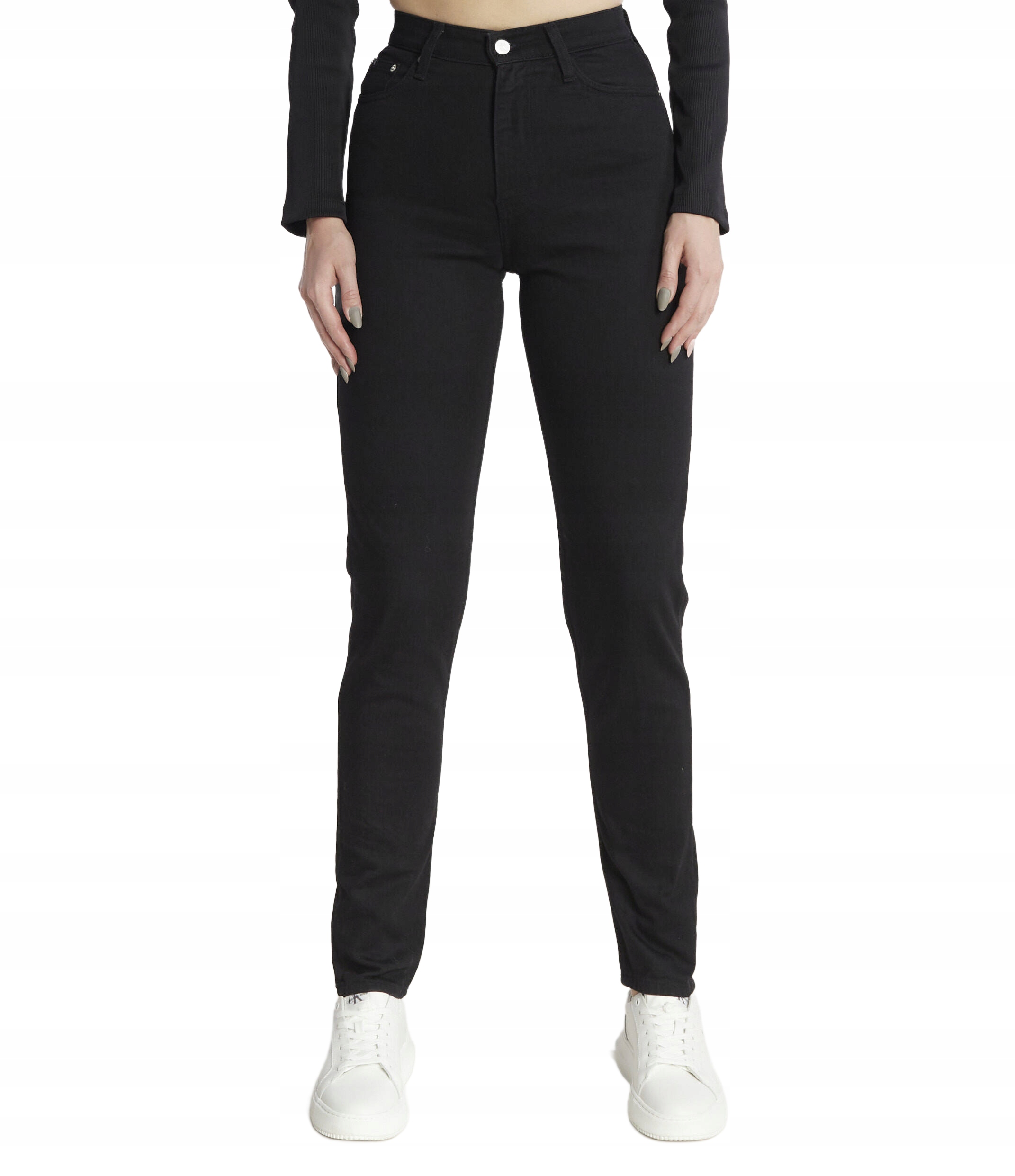 Calvin Klein Černé Dámské Džíny Úzké Nohavice S Vysokým Pasem 28/32 Xta