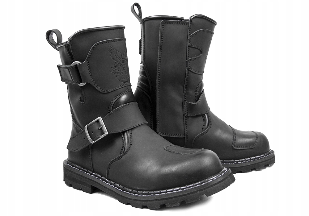 BUTY MOTOCYKLOWE MĘSKIE SKÓRZANE CHOPPER TROTER 40